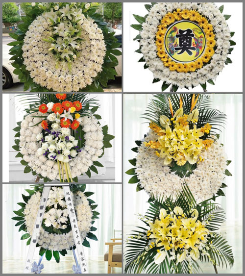 湖北黄石市阳新县浮屠镇吴智村花圈速递
