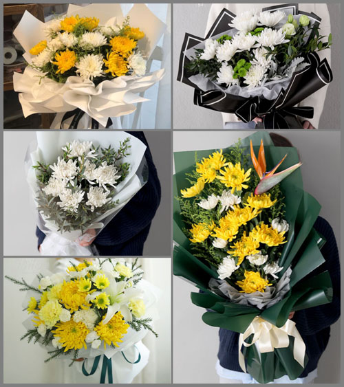 湖北黄石市阳新县浮屠镇吴智村白事花束代送